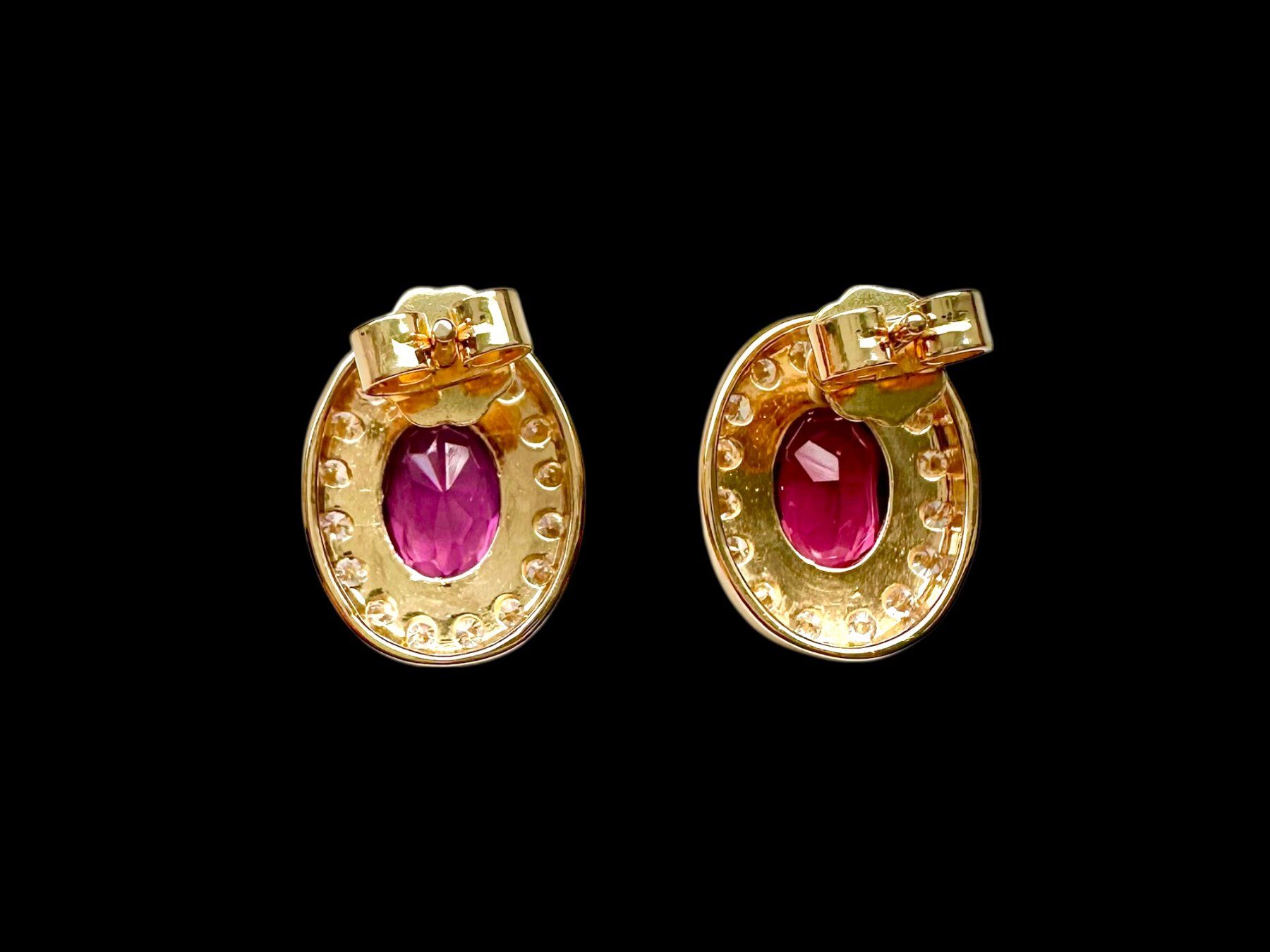 Orecchini pendenti & Orecchini a lobo: Rosa Turmalin - Diamant - Ohrstecker – Usato da Zuzwil SG venduto da artimmo 5
