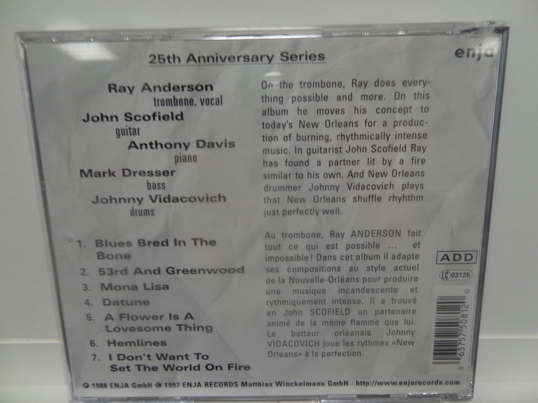 CD: Ray Anderson - Blues Bred In The Bone CD, Jazz, – Usato da luzern venduto da musicandart 1