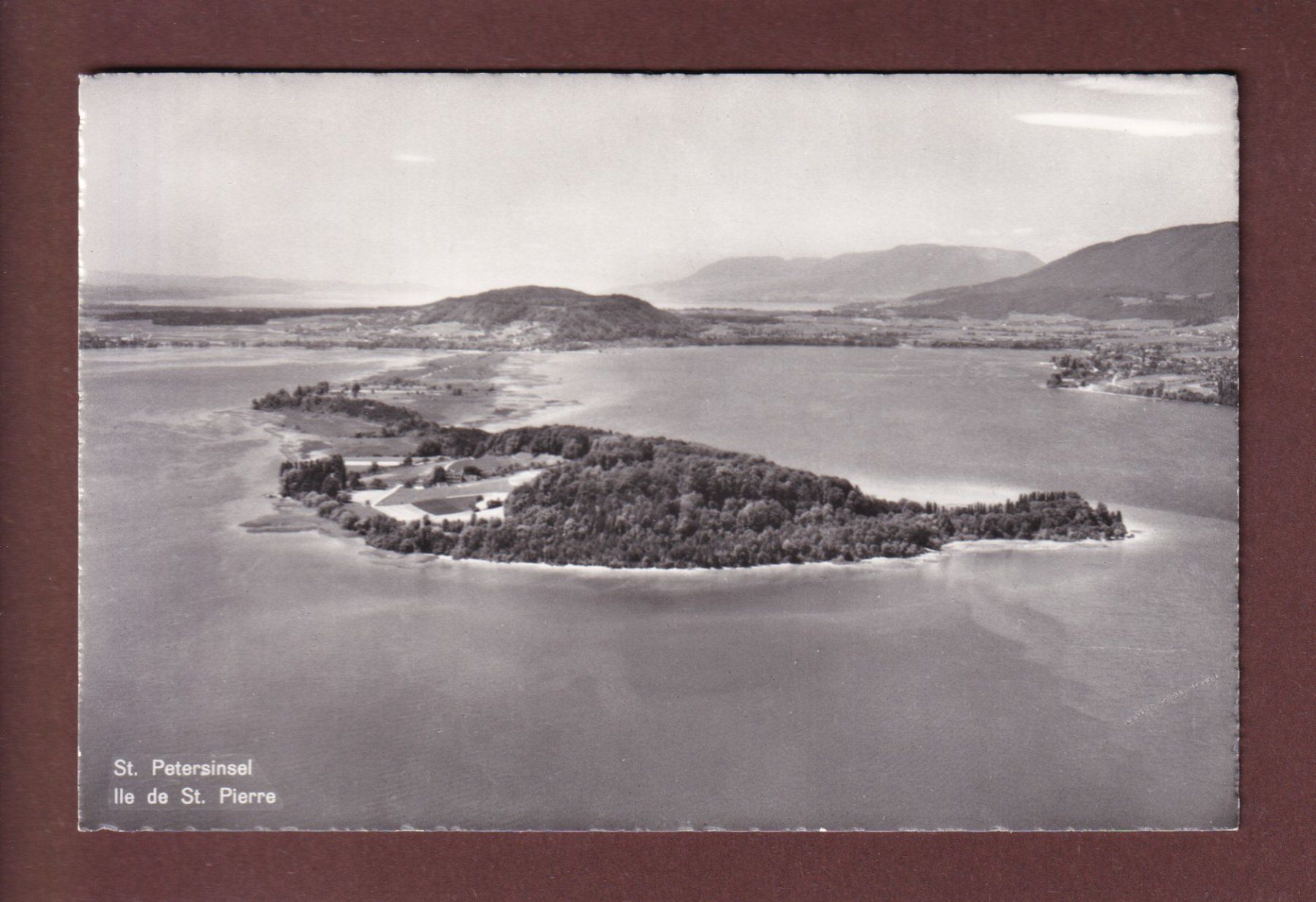 Cartoline postali: ST. PETERSINSEL / ÎLE ST. PIERRE – Usato da Pully venduto da nicecards-shop