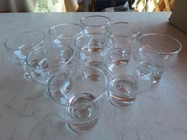 9 STK RETRO WHISKY GLÄSER