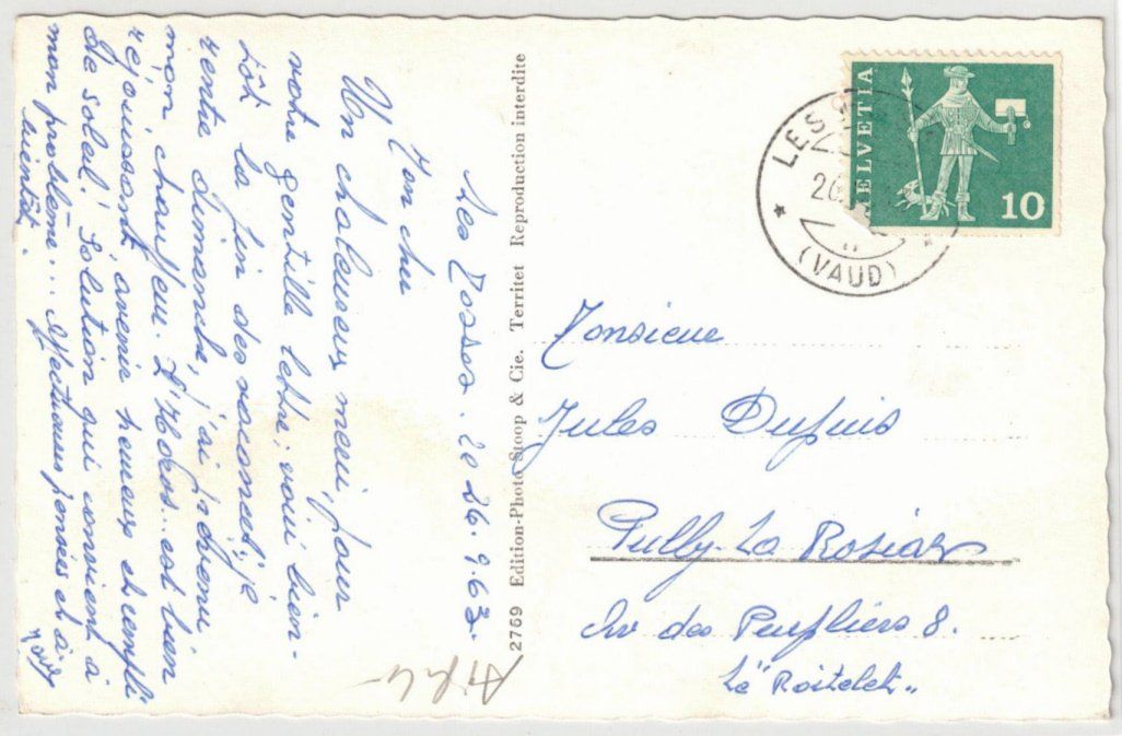 Cartes postales: Col des Mosses - 3 Bild AK – D'occasion à Binningen par Mountainrider 1
