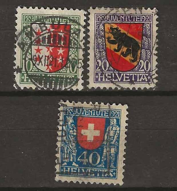 Alle Briefmarken: PJ021 - Pro Juventute 1921 obl. – Gebraucht aus Trélex von Phil_Albert