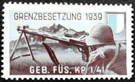 Soldatenmarke 2.WK, Geb Füs Kp I/41, dbraun, Wi Inf 326