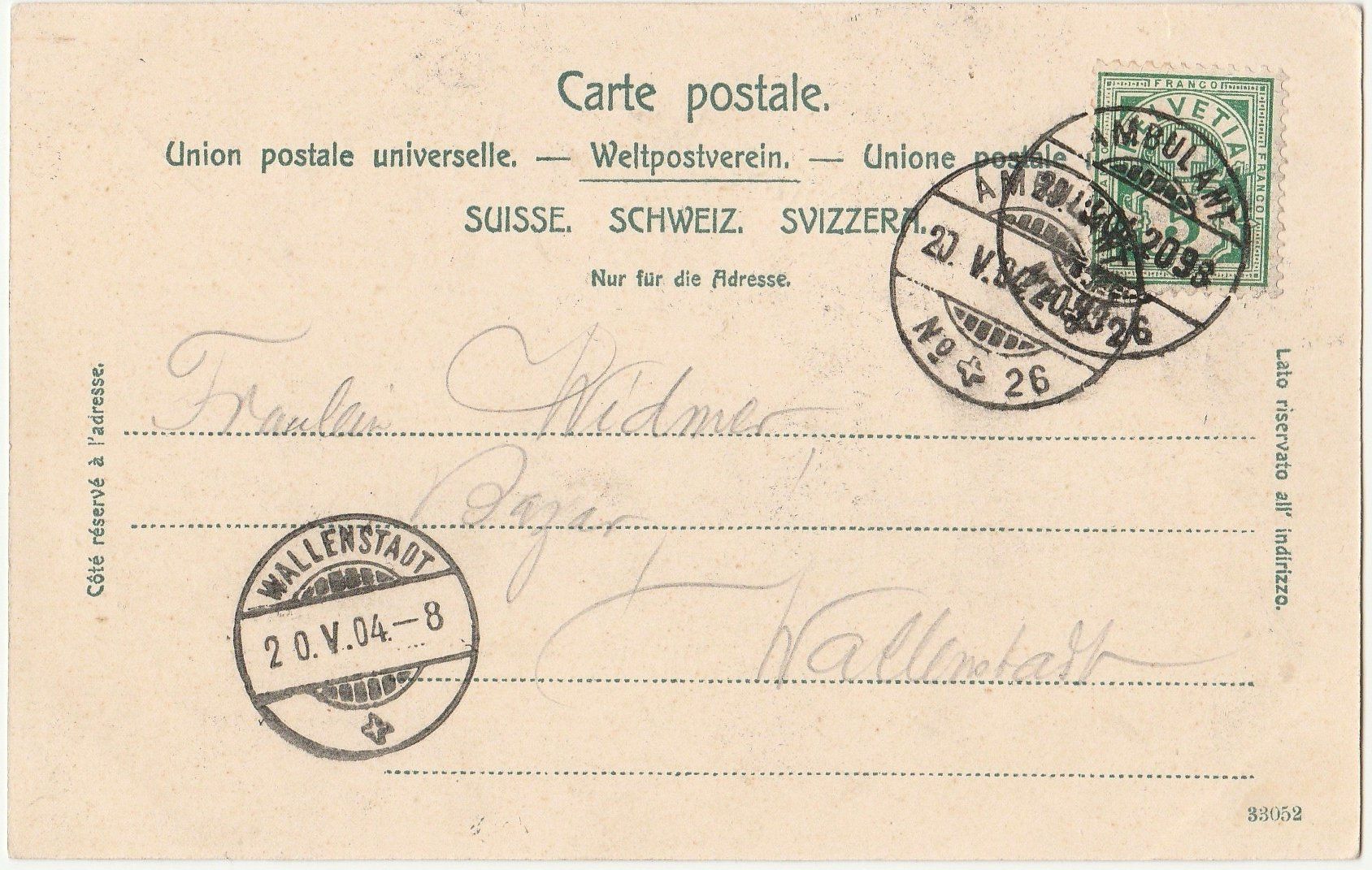 Cartoline postali: 10.V.04 - eher seltene AK – Usato da Fällanden venduto da Blausegelfliege 1