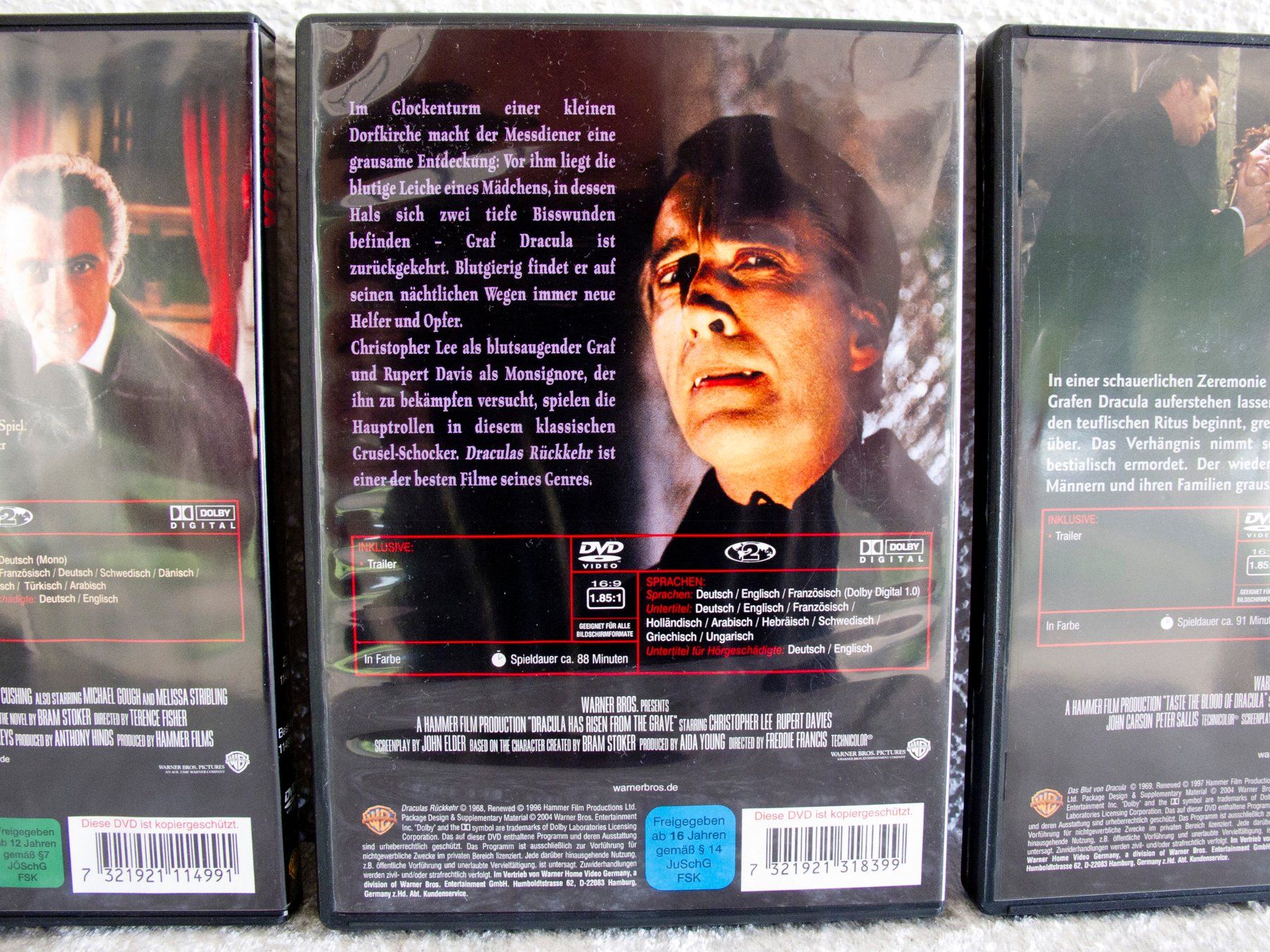 Alle DVDs: DRACULA Hammer Horror Collection DVD Box mit Christopher Lee – Gebraucht aus Blauen von wosonst 4