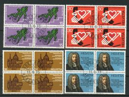 1975, Sonderpostmarken, Viererblöcke, ET