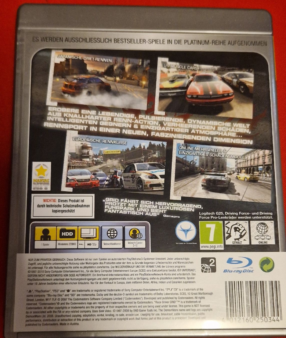 Sony Giochi: Race Driver GRID PS3 – Usato da Villars-sur-Glâne venduto da MrLobTec 1