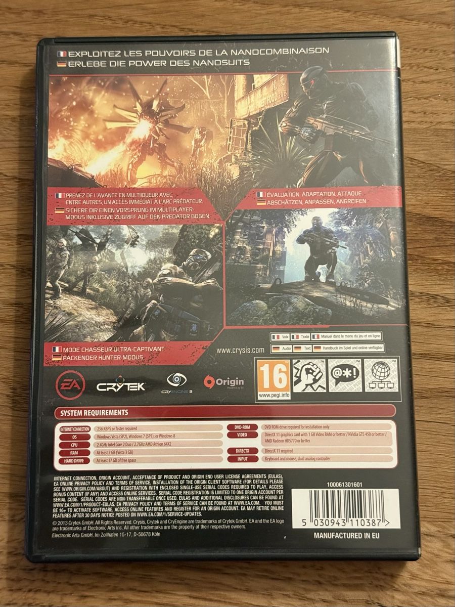Giochi: Crysis 3 Hunter Edition PC Spiel – Usato da Wädenswil venduto da dom_pz5d 1