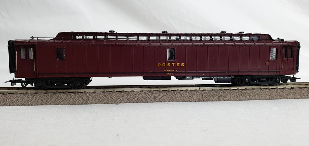 RARE JOUEF HO 5655 WAGON LA POSTE PTT JAUNE VOITURE BUREAU AMBULANT POSTALE SNCF | Laur'Art&Collection