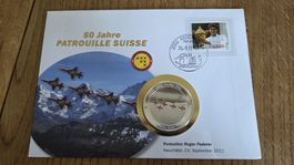 2012 Medallienbrief Patrouille Suisse Formation Roger Federe