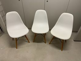 4 x Eames (DSW) Chair Replica Stühle