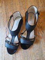 Giorgio Armani Sandalen schwarz Gr. 38.5  Leder