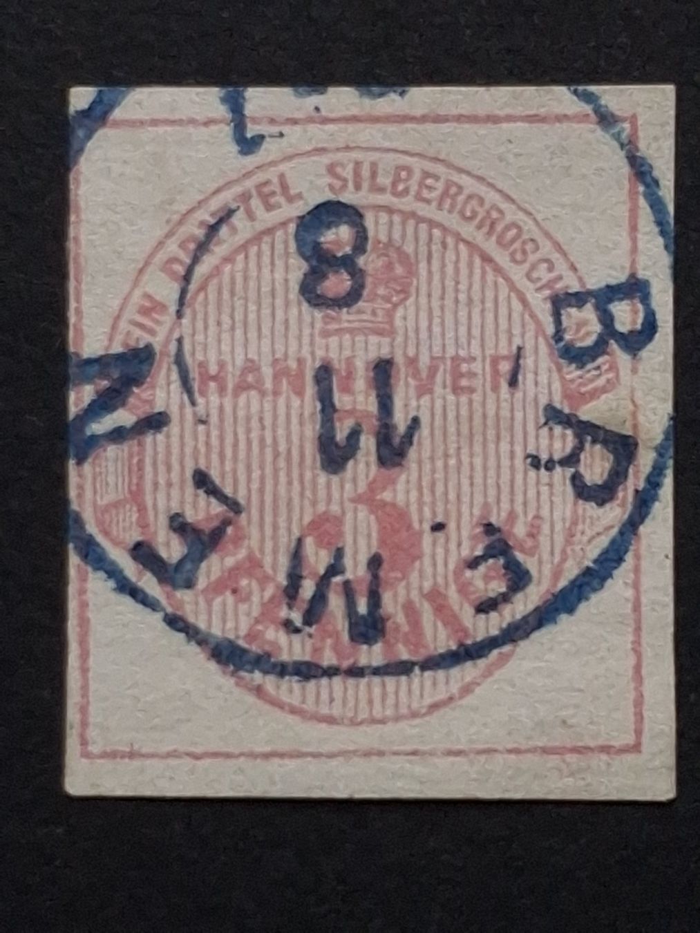 Alle Briefmarken: Hannover Mi-Nr. 6 a  gestempelt  400 Fr – Gebraucht aus Kriens von Nidfeld45