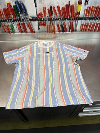 T-Shirt Tommy Jeans gestreift mehrfarbig