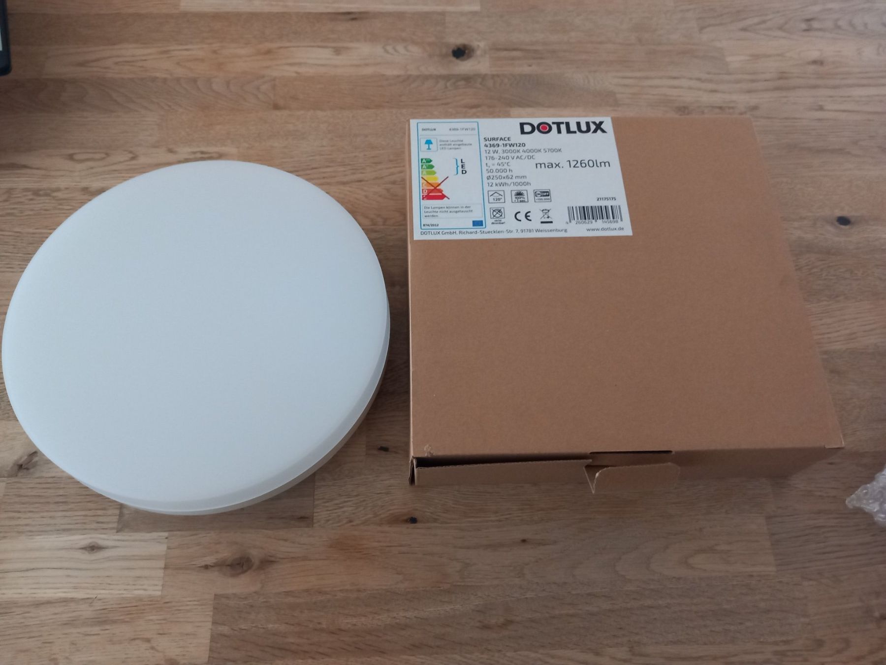Lampadari & plafoniere: LED Wand/Deckenleuchte dotlux 12W – Nuovo e nell'imballaggio originale da Thun venduto da Beroshop