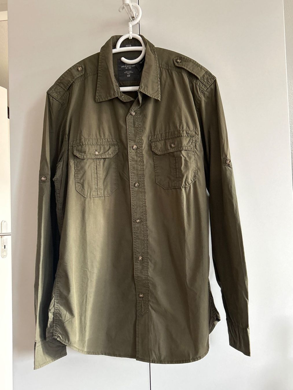 H&M Camicie: Langarm Hemd Herren beige L.O.G.G. Gr. L – Usato da Brunnen venduto da Nala2929 1