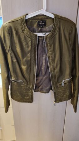 Kunstlederjacke olivgrün Gr. M neu