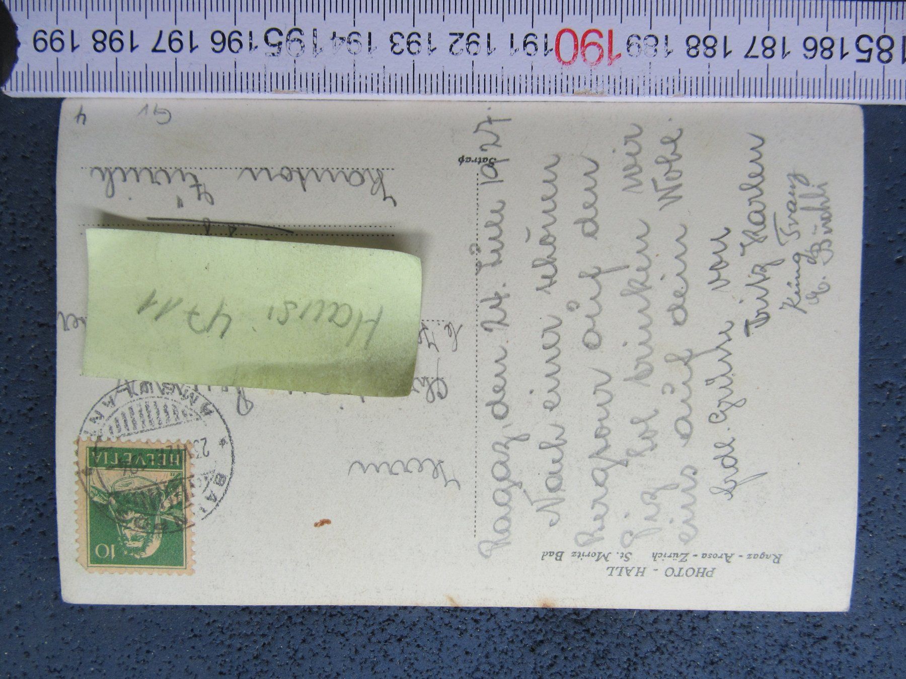 Cartoline postali: BAD RAGAZ 1927 AK SG – Usato da Ettingen venduto da Hausi4711 1