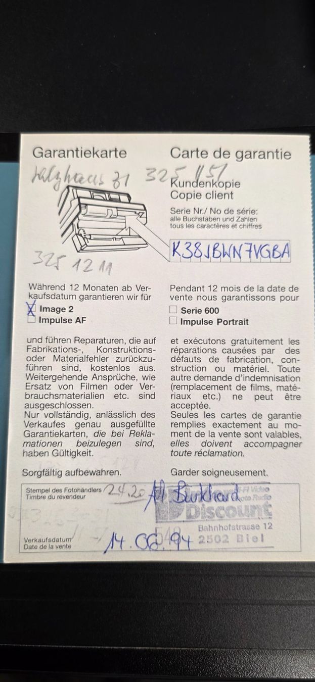 Polaroid Kamera: Polaroid Image 2 Sofortbildkamera – Klassiker – Gebraucht aus Biel/Bienne von Popoff1 4