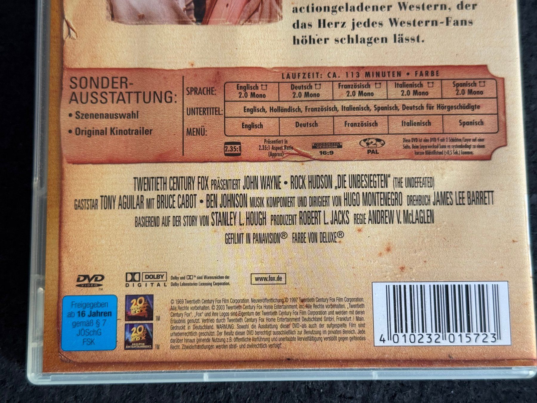 Tutti i DVDs: John Wayne Western Collection "Die Unbesiegten" DVD – Usato da Fribourg venduto da tschjoly 3