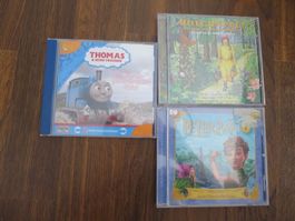 CD hören Kind Rotkäppchen Peter Pan Thomas Lokomotive 3 Stk