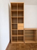 2 Teiliges Regal mit Schubladen und Glassablagen