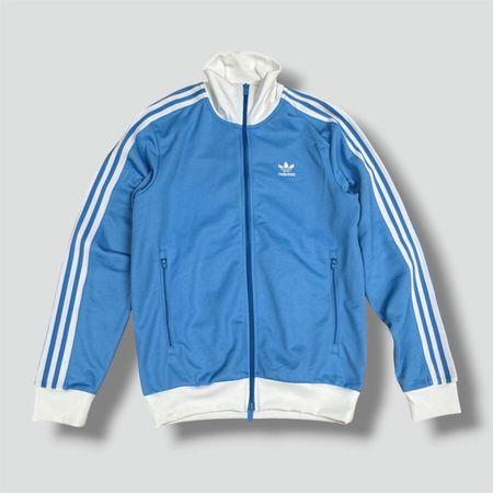 Adidas vintage sky blue track jacket