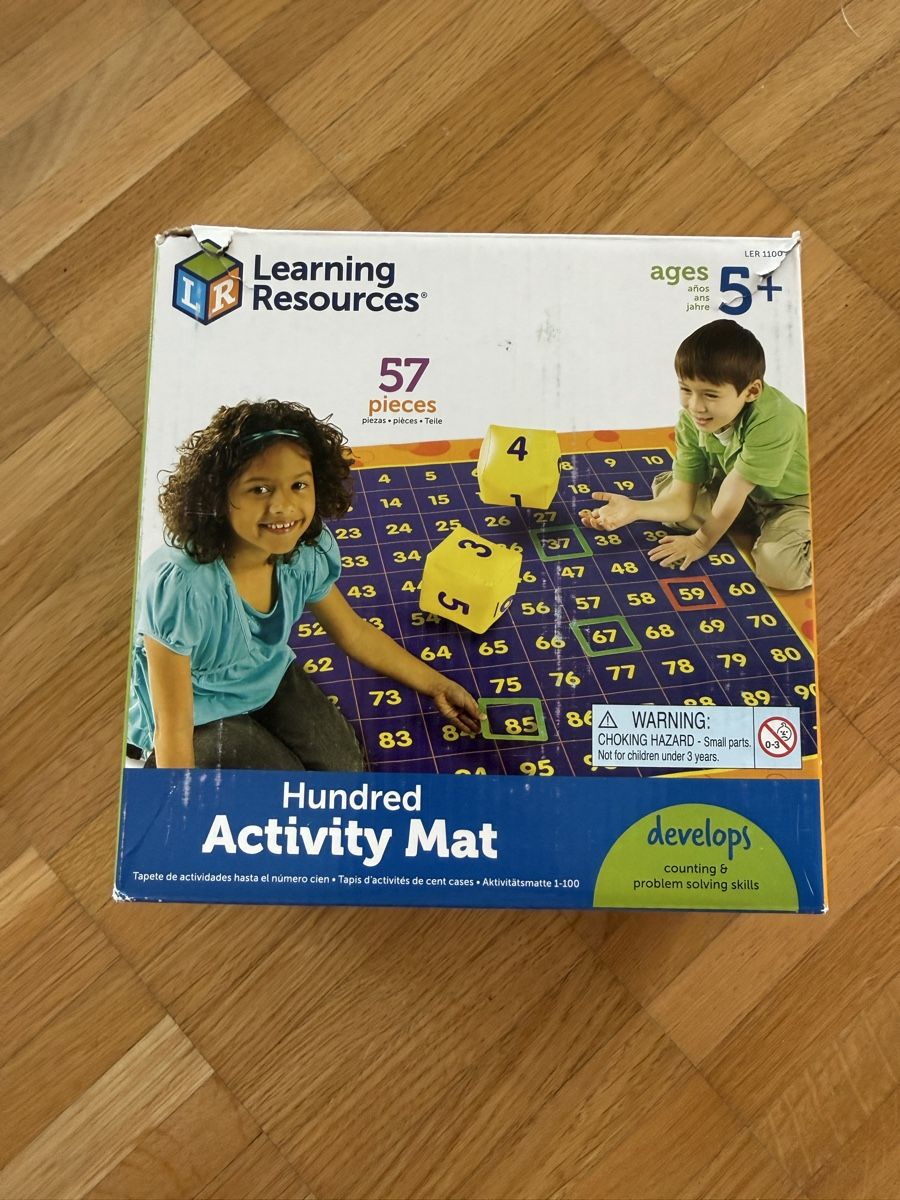 Spiele: Lernspiel Learning Resources Hundred Activity Mat 57-tlg – Gebraucht aus Greifensee von Ueberraschmich