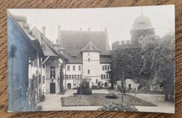 Schlosshof Lenzburg 1918 n. Luzern zu Fam. Jos. Reinhart