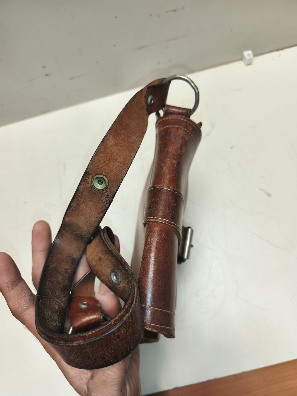 Taschen für Damen: Elegante braune Ledertasche,(em78) – Gebraucht aus Künten von Schnaepplihuus 6