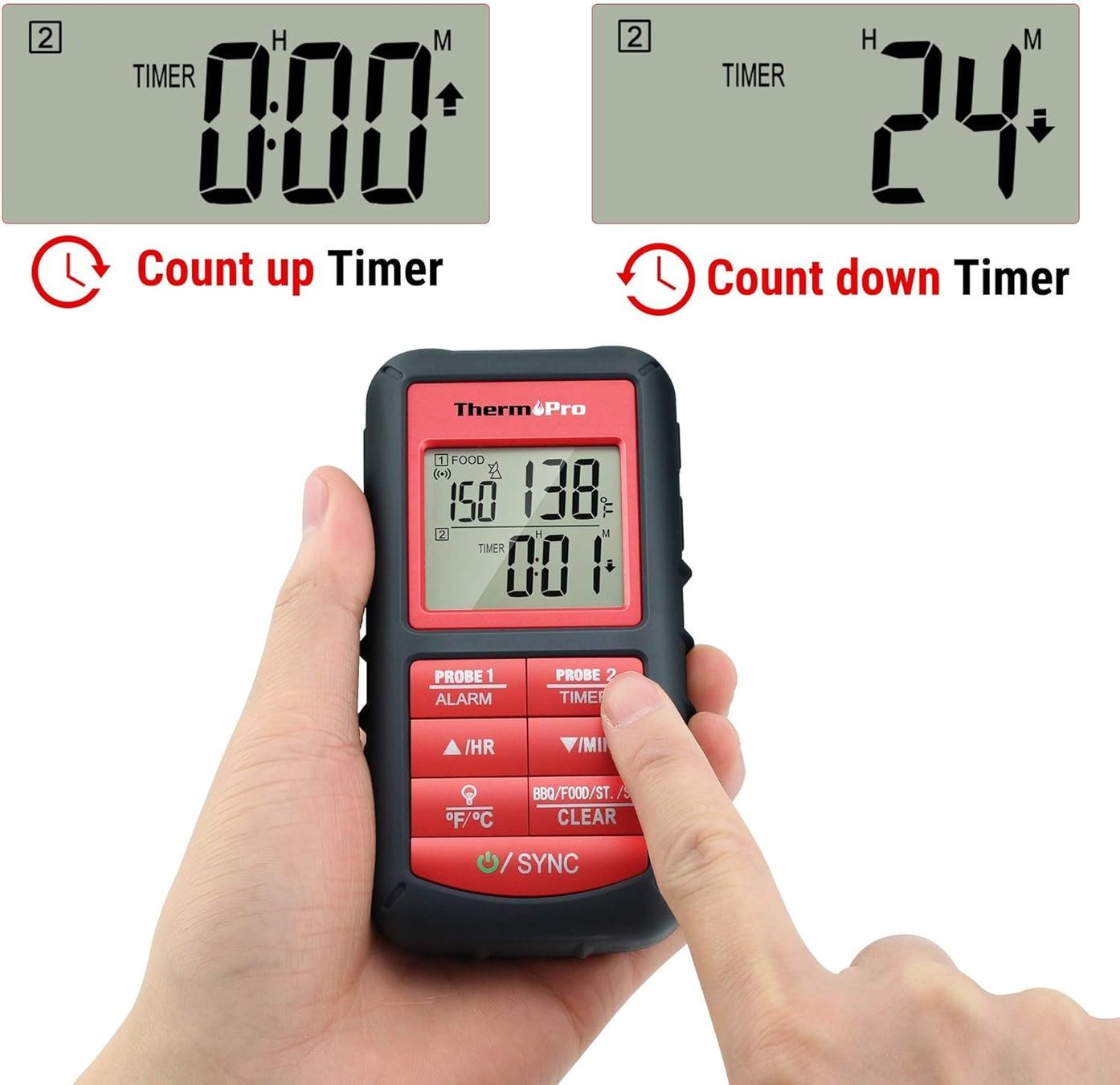Altro per la casa: Pro Digitales Fleischthermometer mit 2 Fühlern – Nuovo e nell'imballaggio originale da Geneve venduto da Titi2008 3