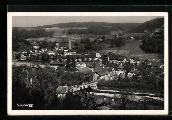 Cartoline postali: Neuenegg, Teilansicht mit Brücke und Fa – Usato da Berlin venduto da bartko-reher