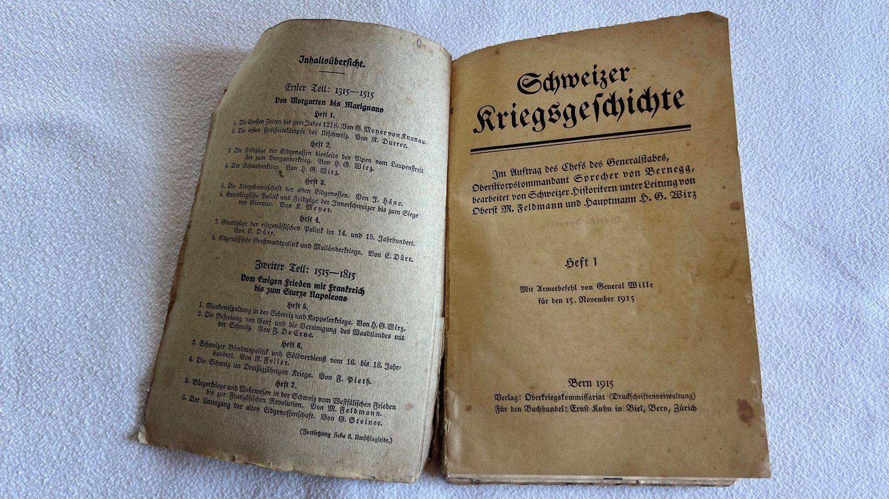 Libri: Schweizer Kriegsgeschichte 1915, Weihnachtsausgabe – Usato da Schübelbach venduto da Dolly990_2 2