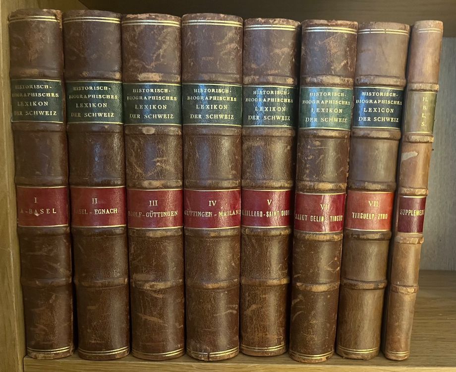 HistorischBiographisches Lexikon der Schweiz Kaufen auf Ricardo