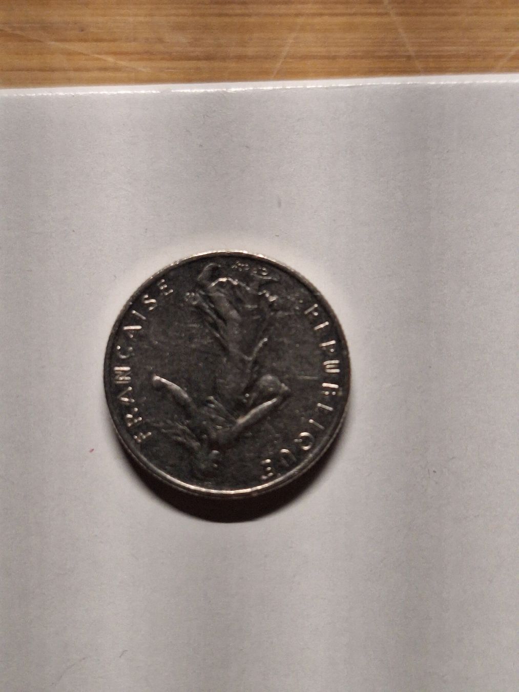 Alle Münzen: 1/2 franc francaise 1987  – Gebraucht aus Riva San Vitale von P.butti 1