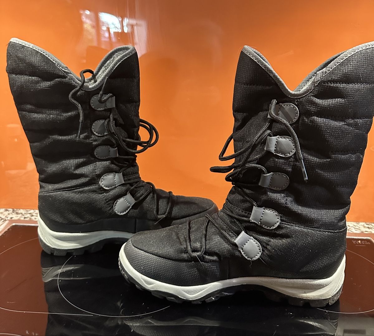 Herrenschuhe: Bottes hiver chaudes 37 noires et grises – Neu (gemäss Beschreibung) aus Boussens von sko_9w6t 1