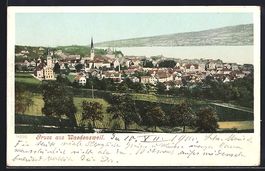 Waedensweil, Ortsansicht aus der Vogelsc