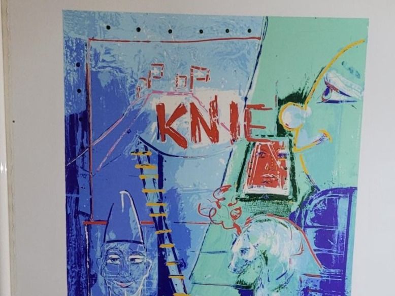 Grafica & Litografie: KNIE ROLF, "In der Manege", Serigraphie – Usato da Luzern venduto da Luzern1 1