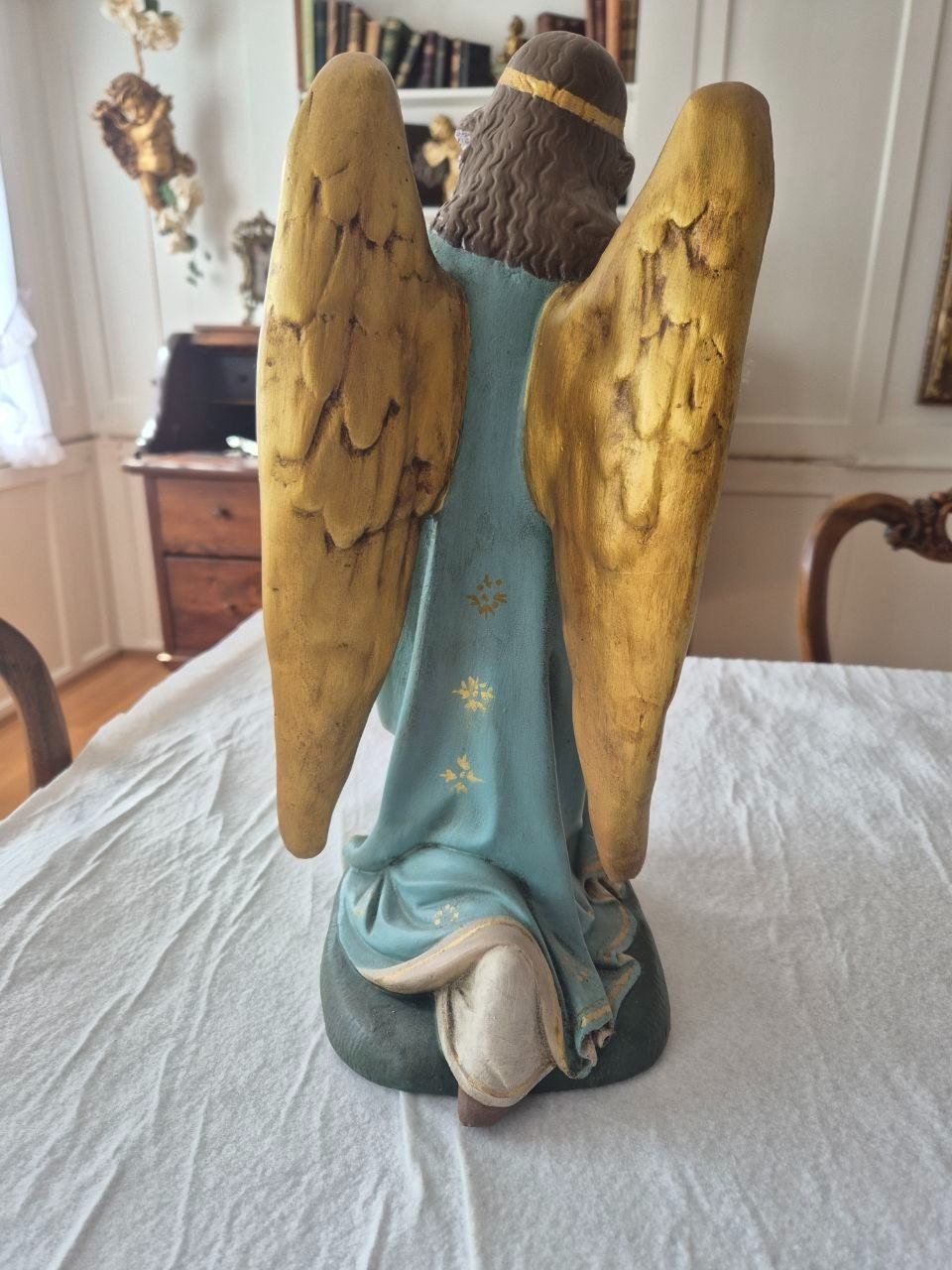 Statuette: Gipsengel ca. 1930 – Usato da Speicher venduto da Ramtha1 2
