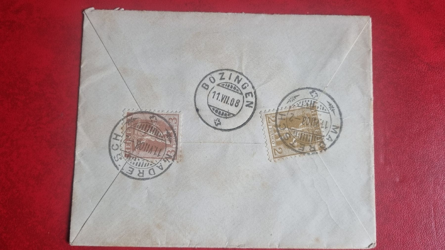 Tutti i francobolli: UMSCHLAG AUS MADRETSCH - JAHR 1908 – Usato da Heimenschwand venduto da rog_p7h9 1