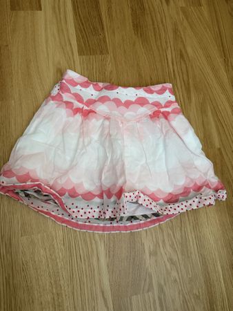 Burberry Girls Skirt, Size 4Y/104cm, White/Pink, Summer!