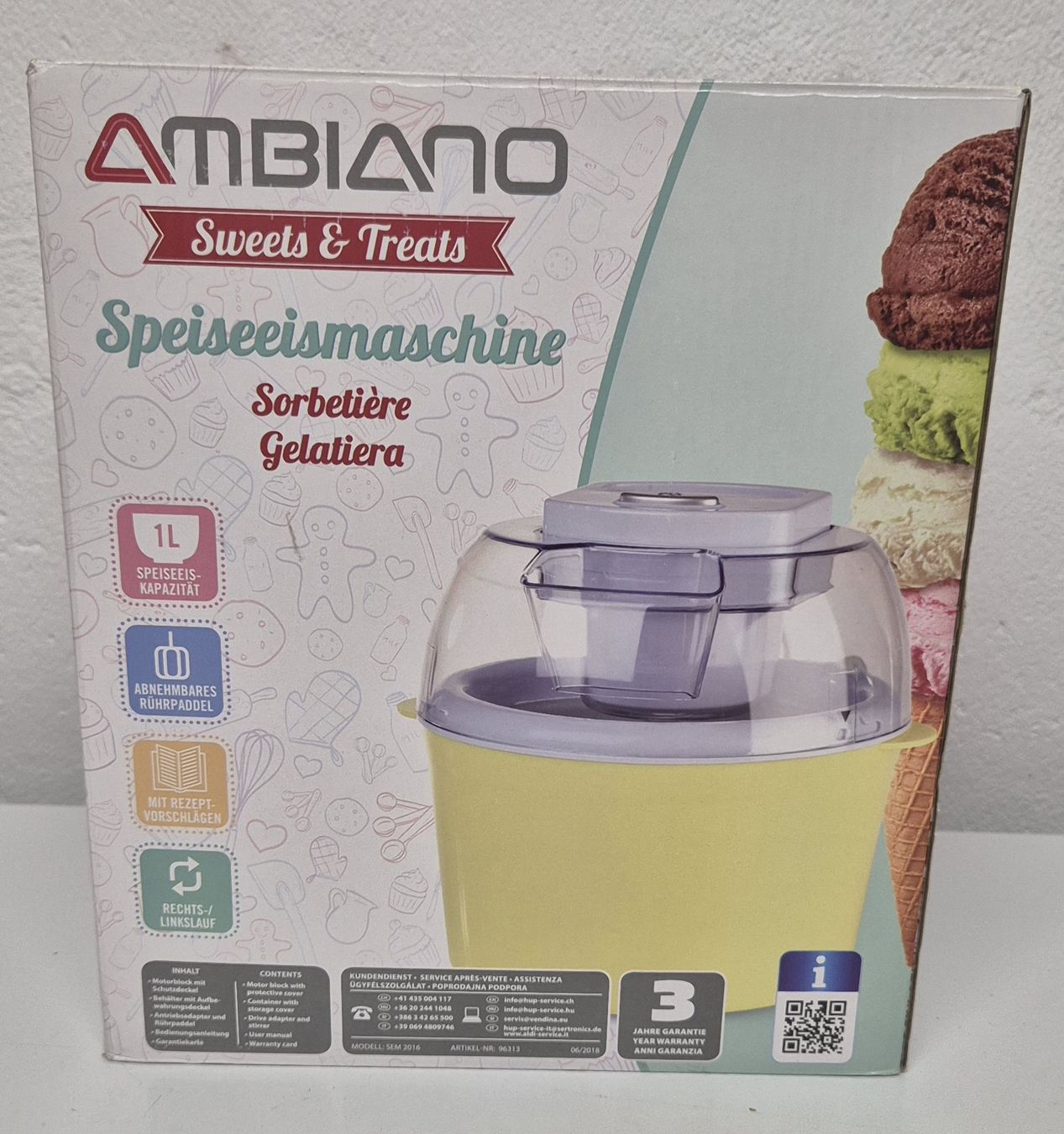 Ambiano Elettrodomestici da cucina: Speiseeismaschine – Usato da Oberwil-Lieli venduto da cla_j25n 3