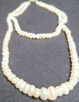Collier perles nacre naturel double rang 