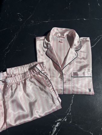 Victoria's Secret Pink Signature Satin Long pyjama set, Gr S
