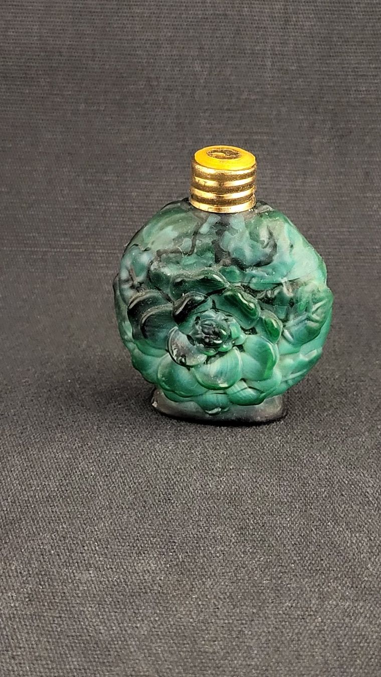 Flaconi: Parfüm-Flacon MALACHITGLAS – Usato da Basel venduto da spinne02