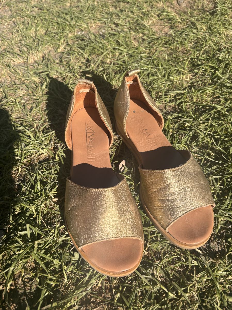 Scarpe da donna: Sandalen goldfarben, 38 – Usato da Zürich venduto da gucks