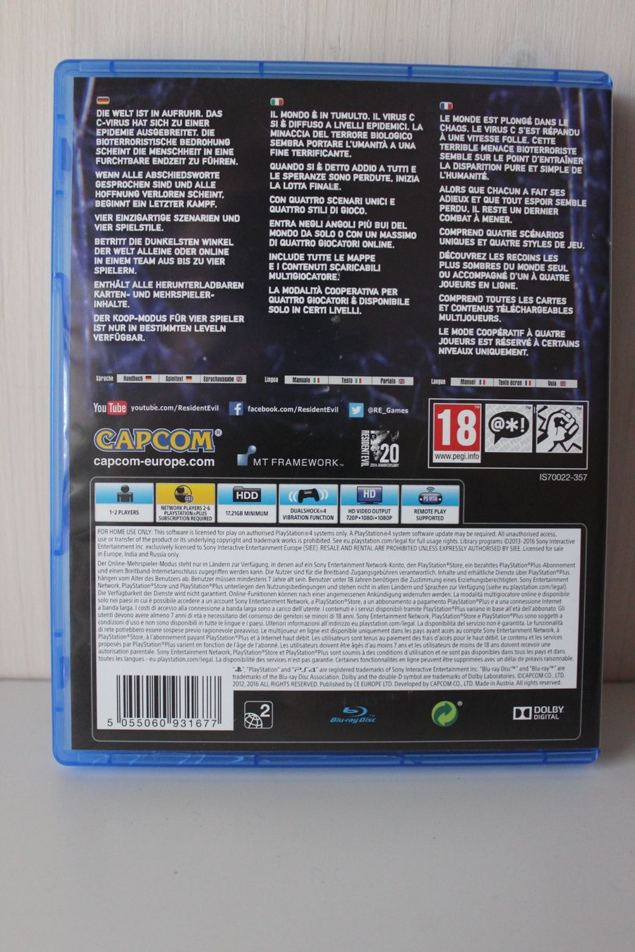 Jeux: Resident Evil 6 - PlayStation 4 / PS4 – D'occasion à Ebertswil par Ricogoeritz 1