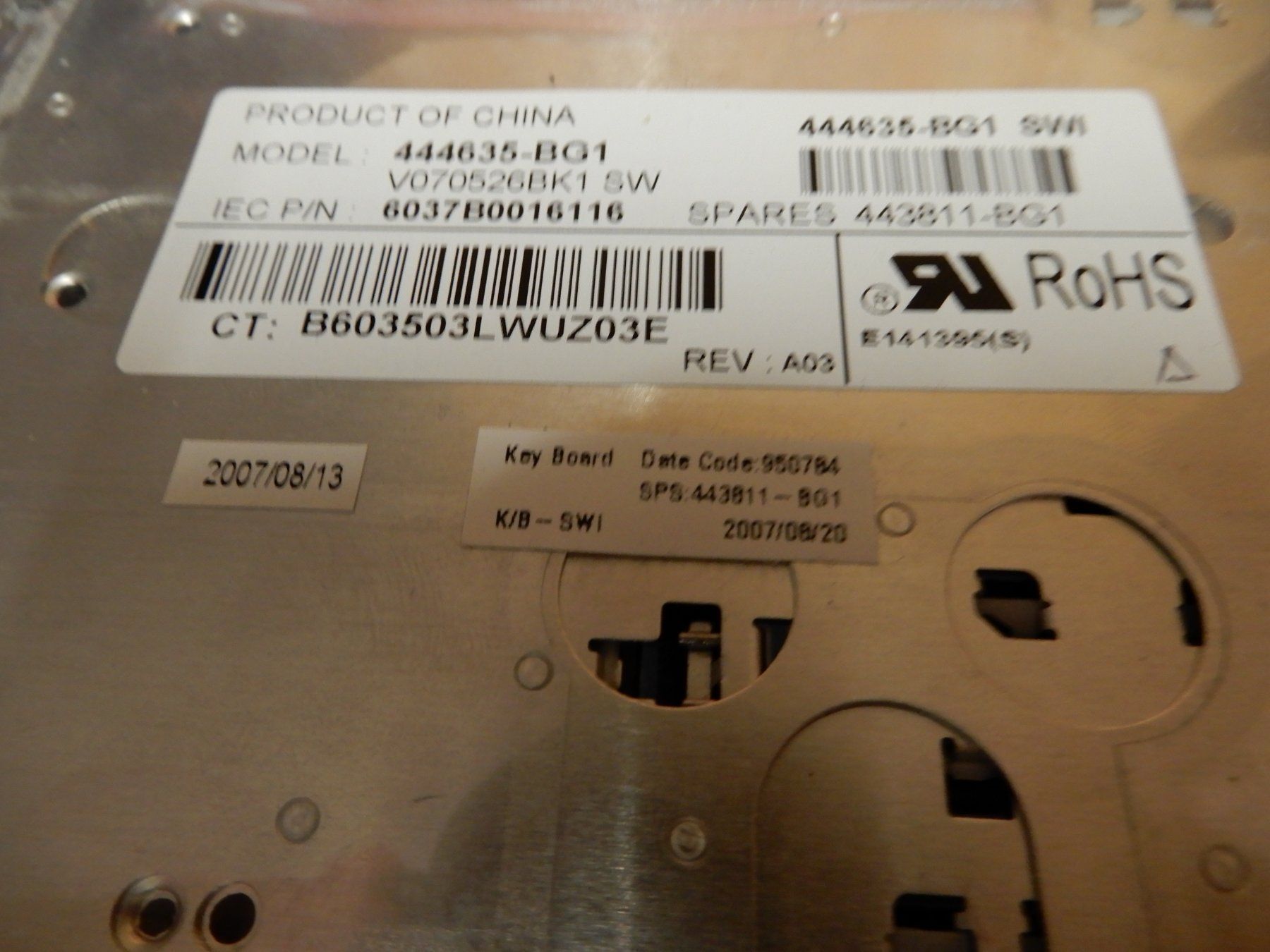 Tastaturen: Tastatur zu Compaq Laptop 6710b – Gebraucht aus Worben von MaKo3252 4
