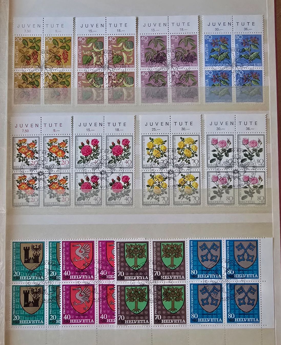 Tutti i francobolli: Pro Juventute Viererblocks ET Originalgummi – Usato da Duebendorf venduto da Dguguseli 4
