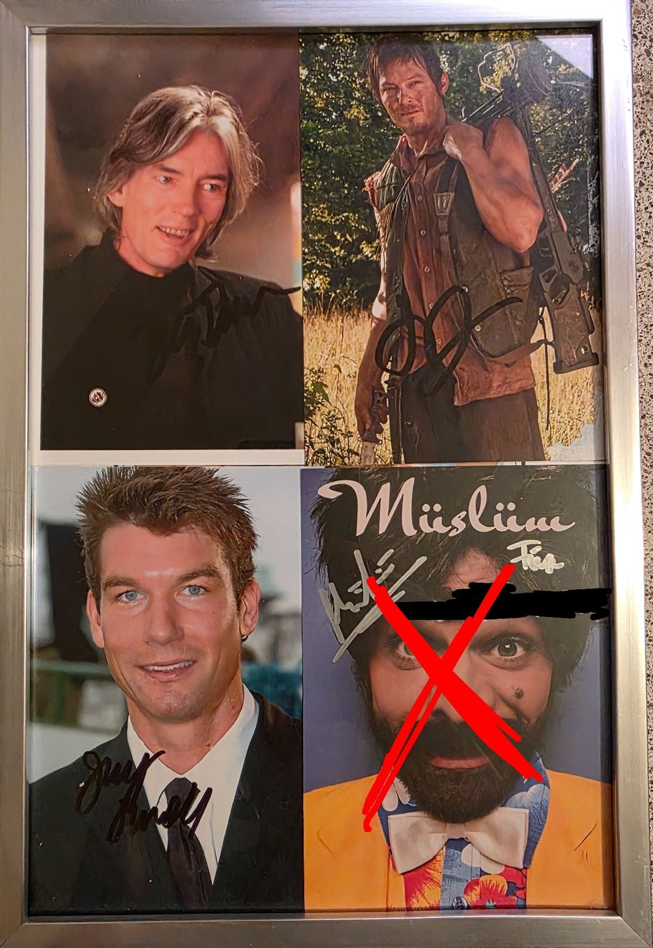 Autografi: Autogramm Robert Patrick, Billy Drago, Norman Reedus – Usato da Spreitenbach venduto da Filo0909